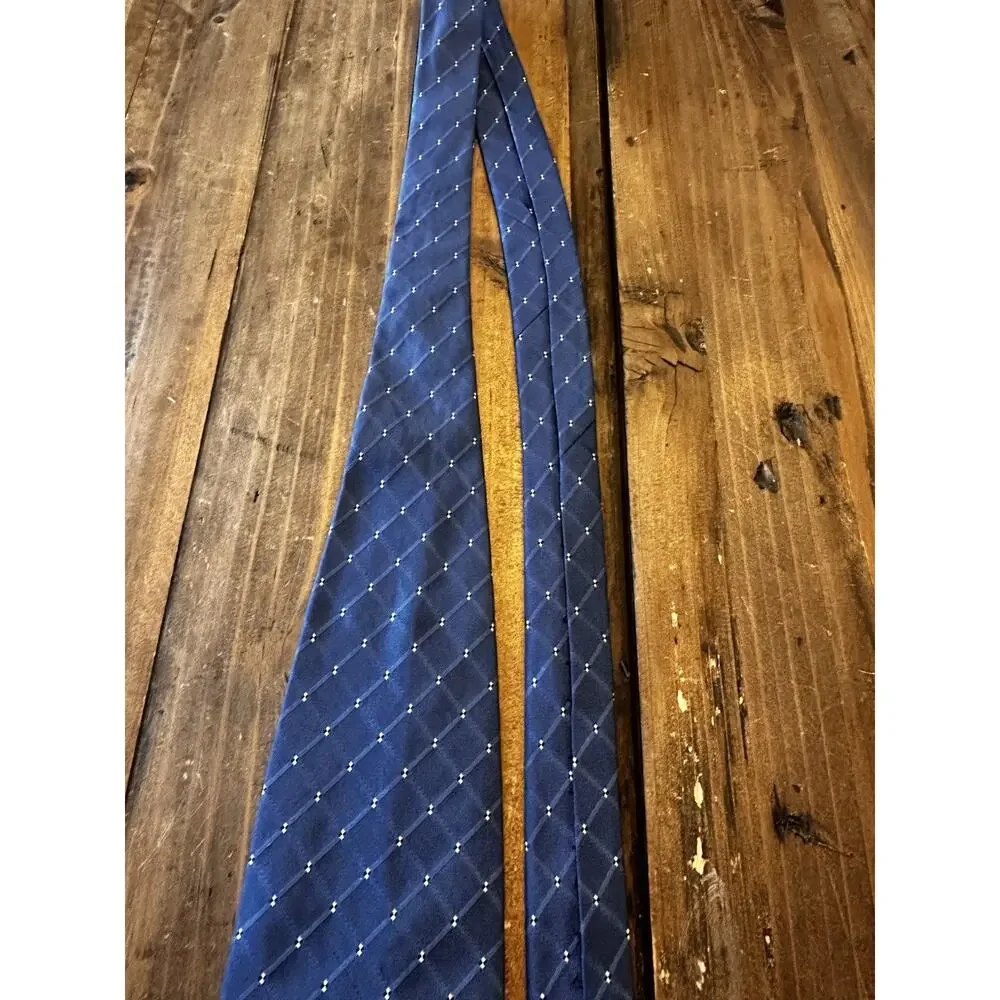 Gianni Versace Necktie Neck Tie Silk Designer Made In Italy Navy